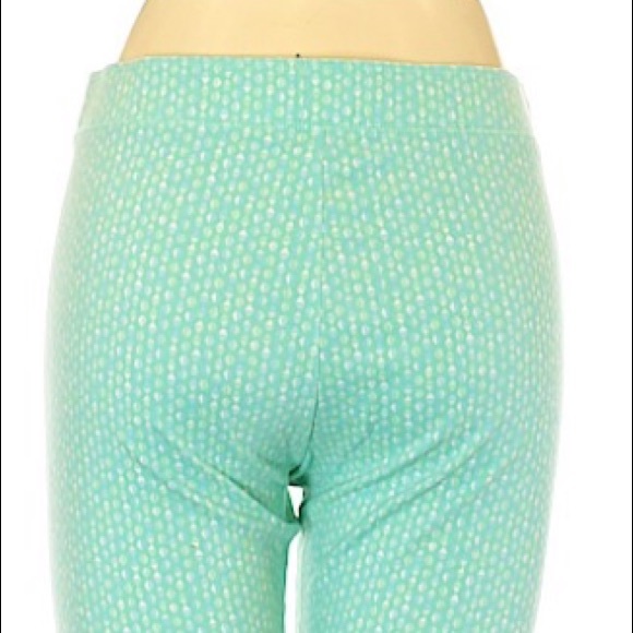 Gilly Hicks mint green patterned leggings size L - Picture 3 of 5